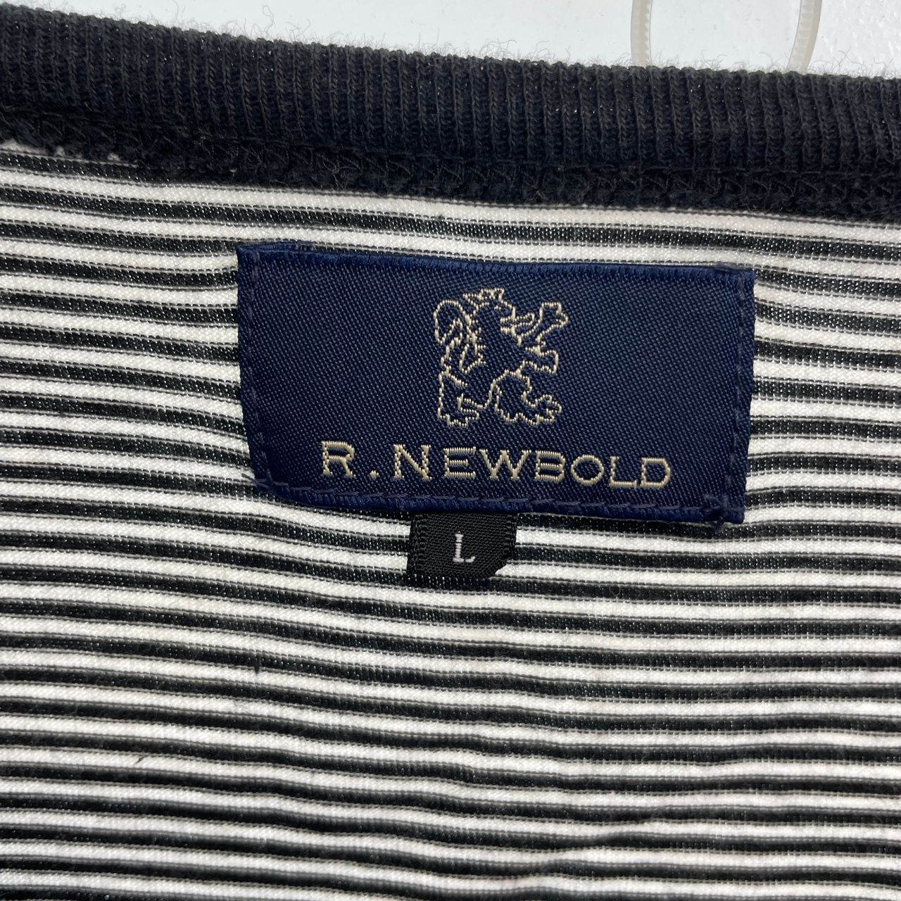 R NEWBOLD アールニューボールド L メンズ ボーダー長袖カットソー 20240617-0030