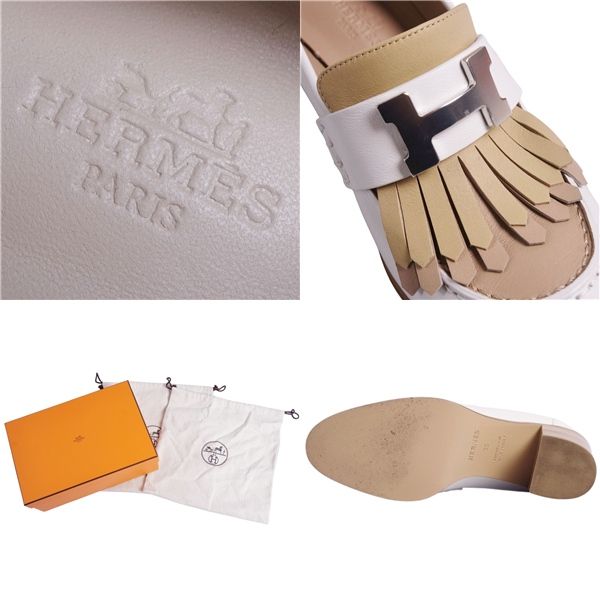 美品 エルメス HERMES パンプス 2022 エリゼ70 ローファー ヒール