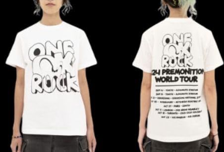 新品!! ONE OK ROCK Tシャツ 白色 Lサイズ ワンオク ワンオクロック 白 半袖Tシャツ Lサイズ ONE OK ROCK｜Yahoo