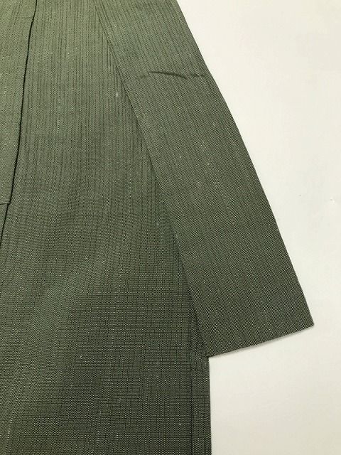 本麻 小千谷ちぢみ しつけ付き未使用美品 証紙付き(^^) （夏物 縮 新品 