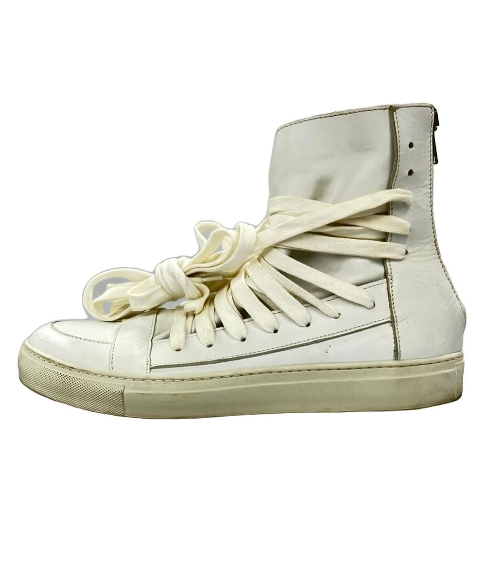 クリスヴァンアッシュ　ハイカットレーザースニーカー42 クリスヴァンアッシュ ハイカットレーザースニーカー42 - メルカリ