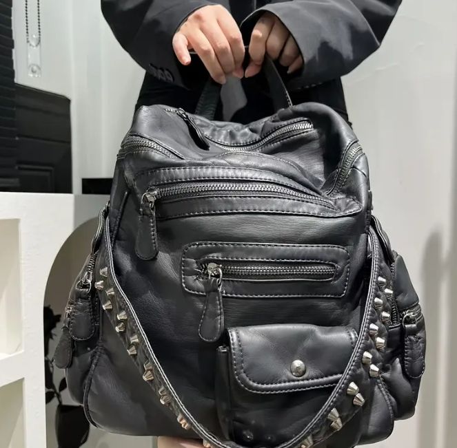 レディース Y2K レトロ バイクバックパック - エッジィな