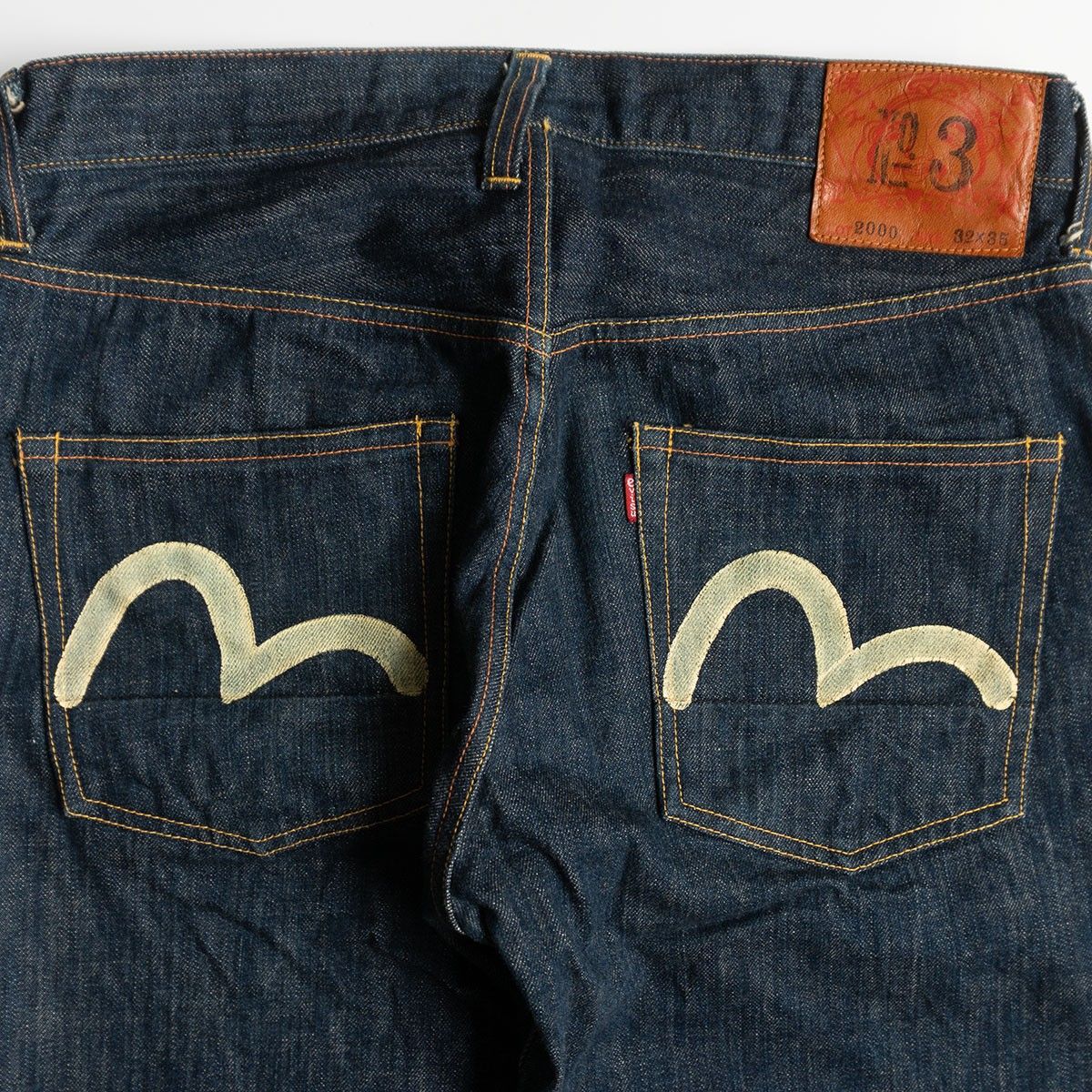 美品/濃紺】EVISU 【LOT.2000 デニムパンツ】32×35 エビス
