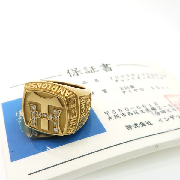 2005年阪神タイガース優勝記念 タイニーピン K18WG ダイヤ0.40ct 2005年阪神タイガース優勝記念 タイニーピン K18WG ダイヤ0.40ct