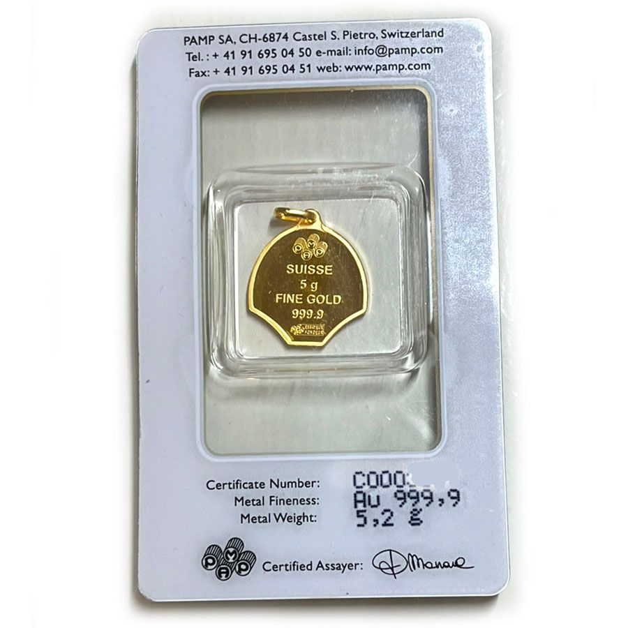 PAMP•純金•K24•5g•カメオデザインバチカン一体型（バチカンも純金