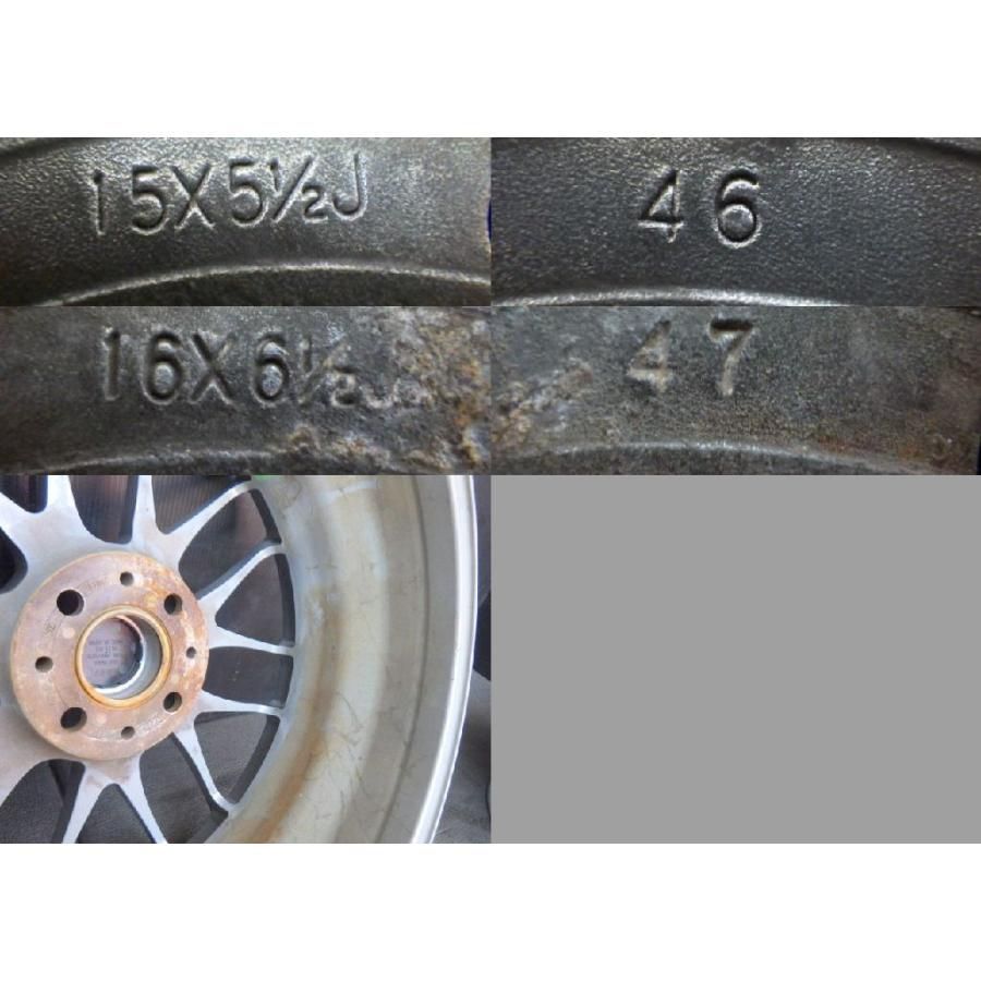 【1362】BBS RE-L2 (RE5034/RE5038）◆15ｘ5.5J/16x6.5J 4穴 PCD100 +46/+47◆4本◆前後サイズ違い　s660など