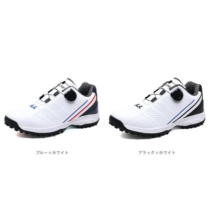 ☆ ブラック×ホワイト ☆ 42(26cm) ☆ ゴルフシューズ pmygsg02