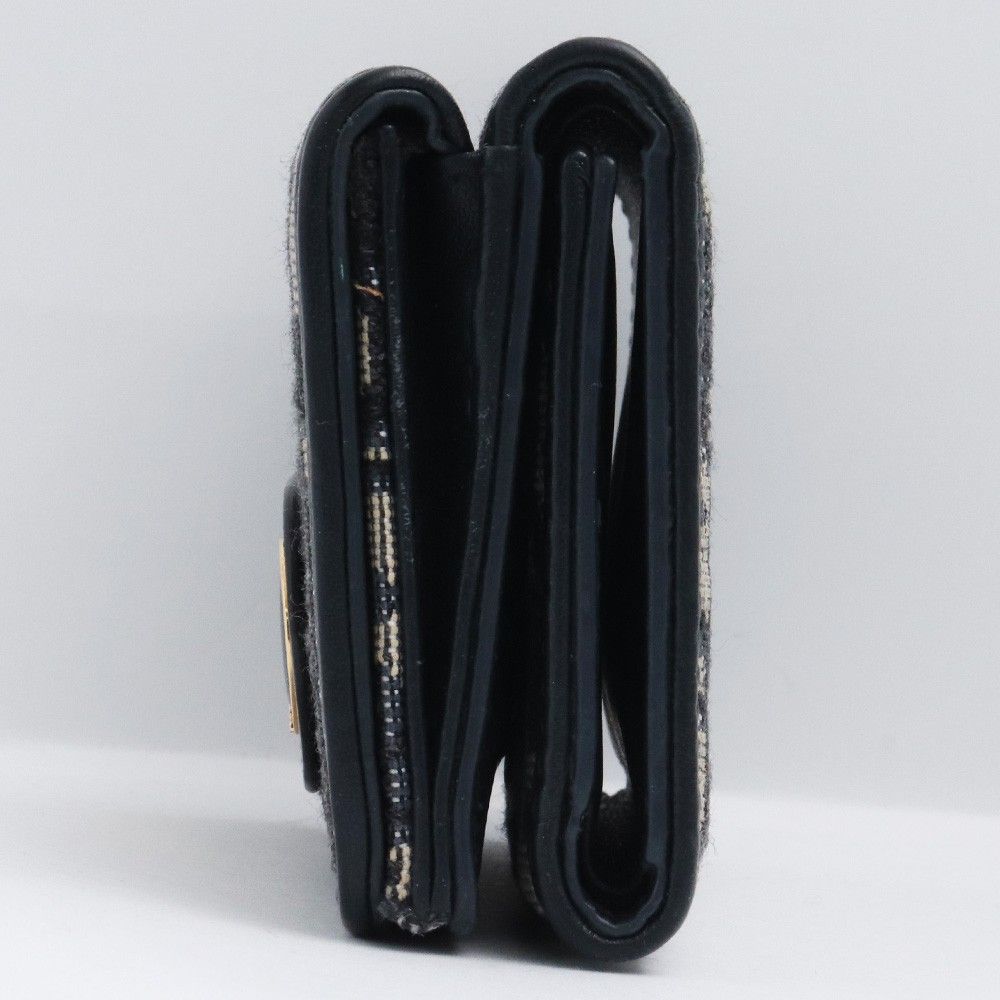 ディオール　コンパクトウォレット　30 MONTAIGNE DIOR 30 Montaigne コンパクト ウォレット ネイビーブラック - メルカリ