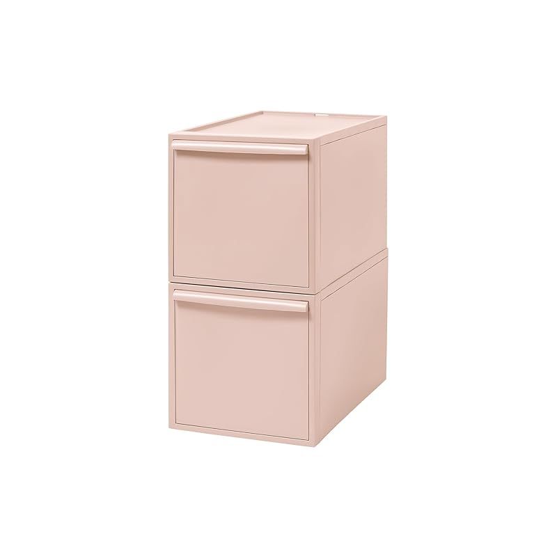 ライクイット like-it 収納ボックス クローゼットシステム 引出し L 2個組 ピンク CS-D3 2P 奥行き52cm 衣装ケース 衣類収納 届いてすぐに使える 累計販売数270万台突破