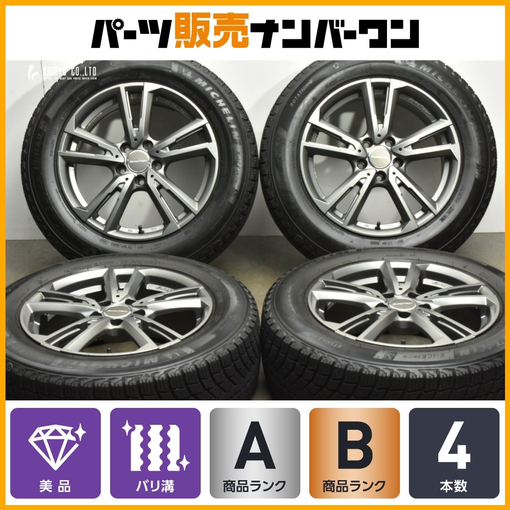 バリ溝 ユーロテック ガヤ ソリ 17in 7J 43 PCD112 ハブ径57.1ｍｍ ミシュラン X-ICE SNOW 215 65R17 アウディ F3 Q3 スポーツバック