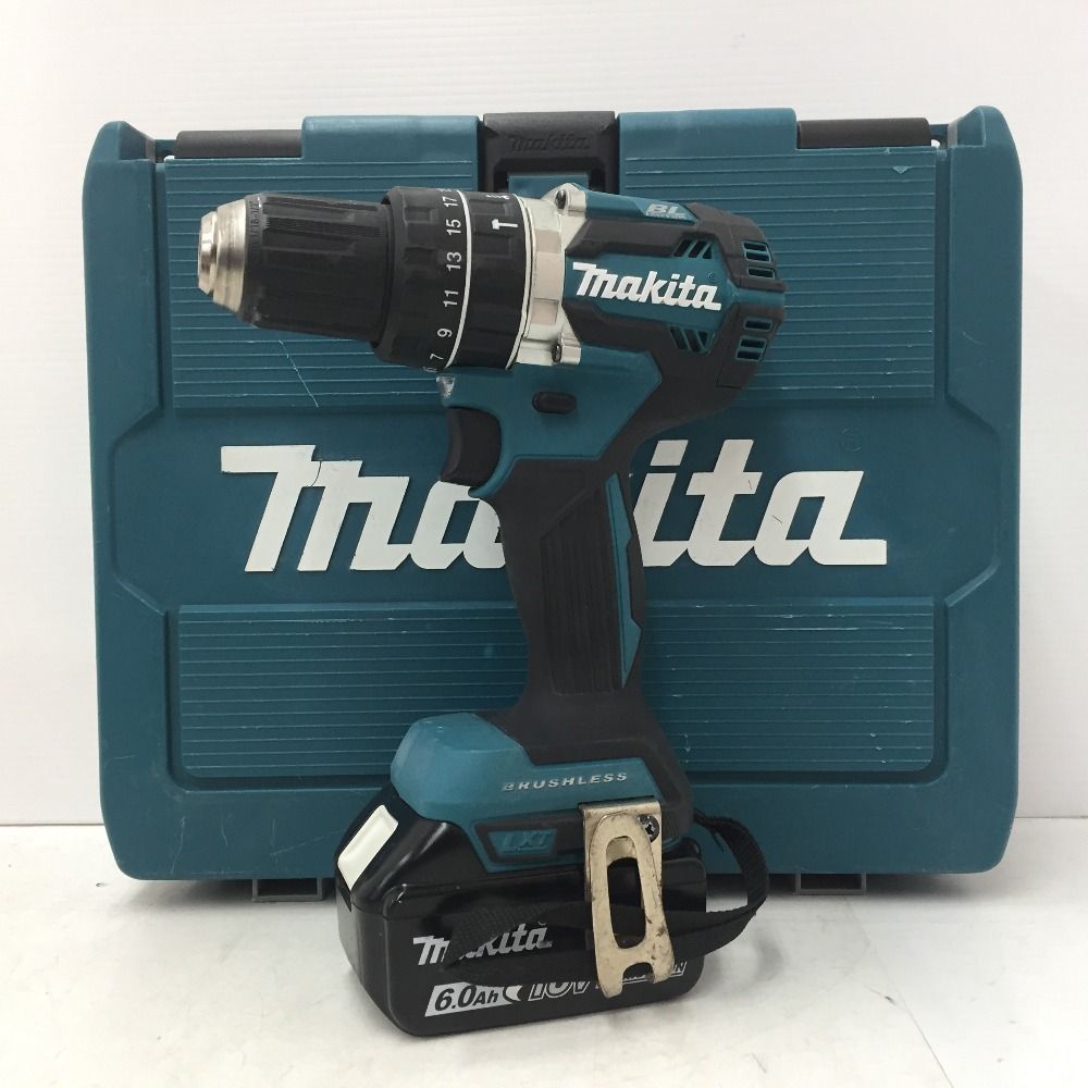 makita マキタ 18V 6.0Ah 充電式震動ドライバドリル ケース 充電器 バッテリ2個セット HP484DRGX