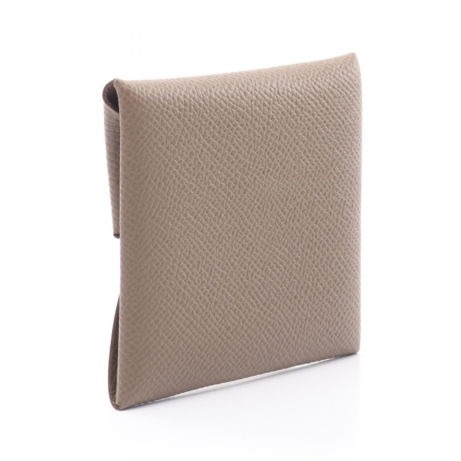エルメス HERMES コインケース バスティア エトゥープ レザー