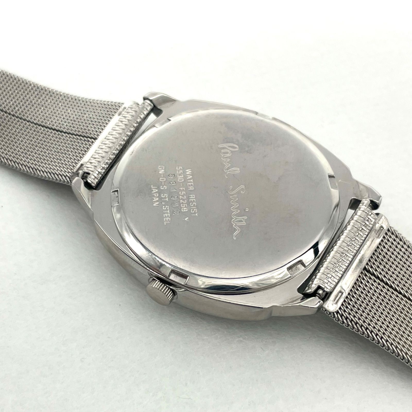 【電池交換済】ポールスミス paul smith メンズ　腕時計　アナログ　クオーツ　電池式　ラウンド　グリーン　緑文字盤 5530-F52258 G1