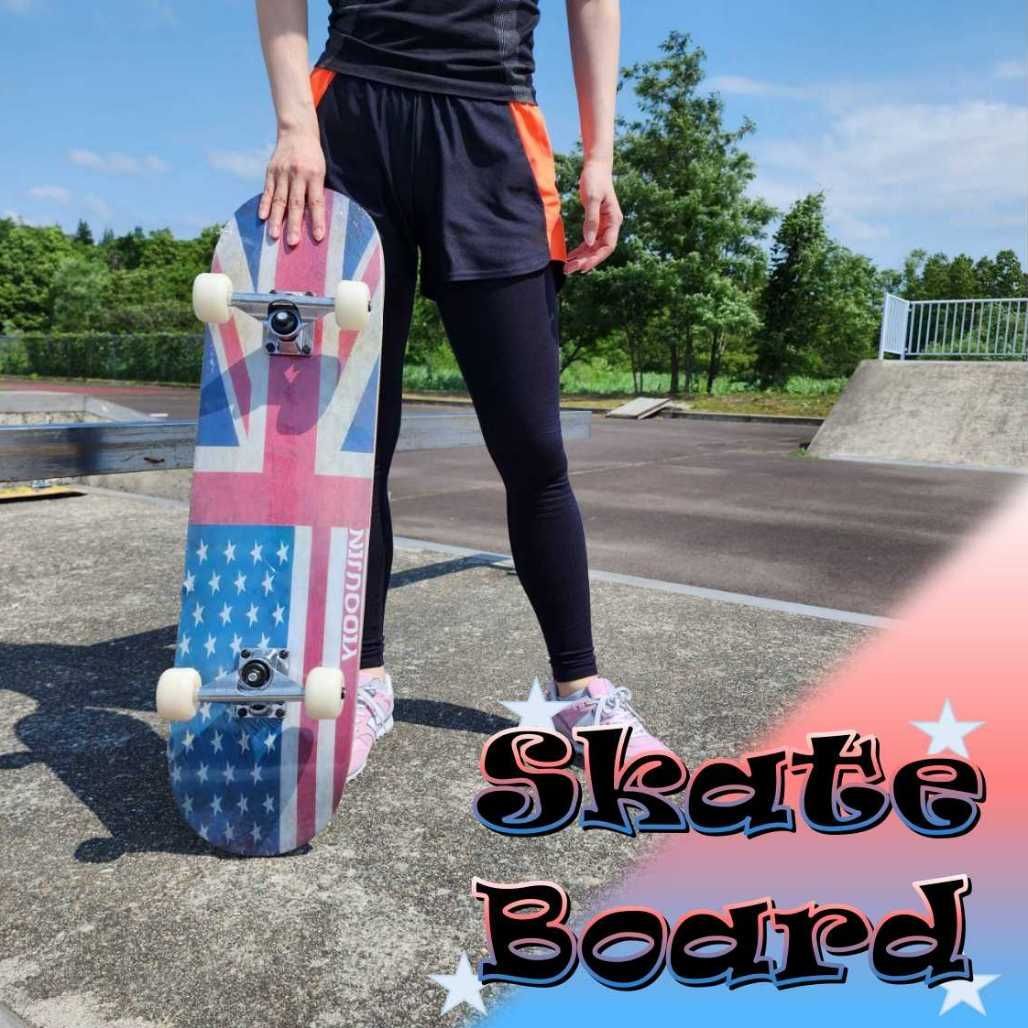 スケートボード　スケボー　ABEC9ベアリング採用　OK8　国旗柄 スケートボード スケボー ABEC9ベアリング採用 OK8 国旗柄