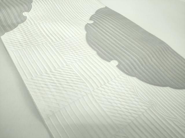 一般家庭用 平和屋着物●八寸名古屋帯 雪輪文 正絹 DAAY1654ps