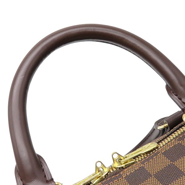 ルイヴィトン LOUIS VUITTON ボストンバッグ キーポル バンドリエール 55 ダミエキャンバス ダミエエベヌ ゴールド金具 茶 ポワニエ/パドロック/鍵/欠品  N41414 MB0026 【保存袋】【中古】