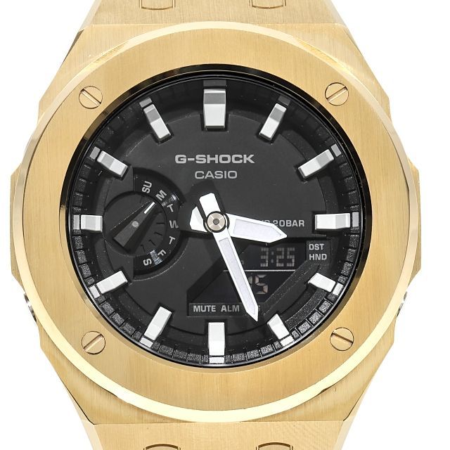 美品G-SHOCK GA2100フルメタルゴールド カスタム　腕時計 楽天市場】G-SHOCK GA2100GB ゴールドダイアル フルメタル