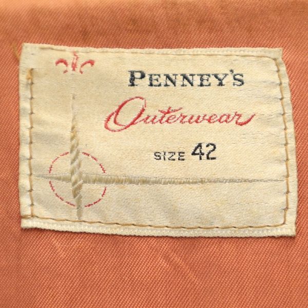 ペニーズ 60s ヴィンテージ レザージャケット 42 ブラウン系 PENNEYS メンズ 【R221016】 【中古】