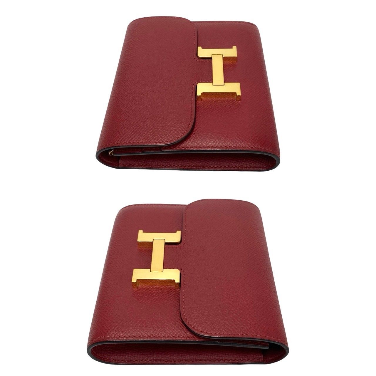 新品未使用フィルム付き　新色　エルメス　w刻印 レザーブレスレット エルメス リヴァル ミニ レザー ブレスレット □Q刻印