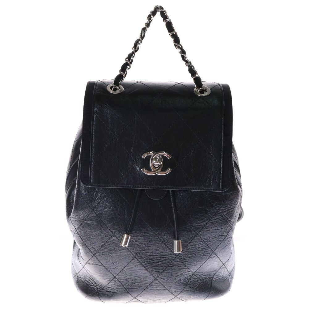 CHANEL (シャネル) ココマーク マトラッセ ラムスキン チェーン