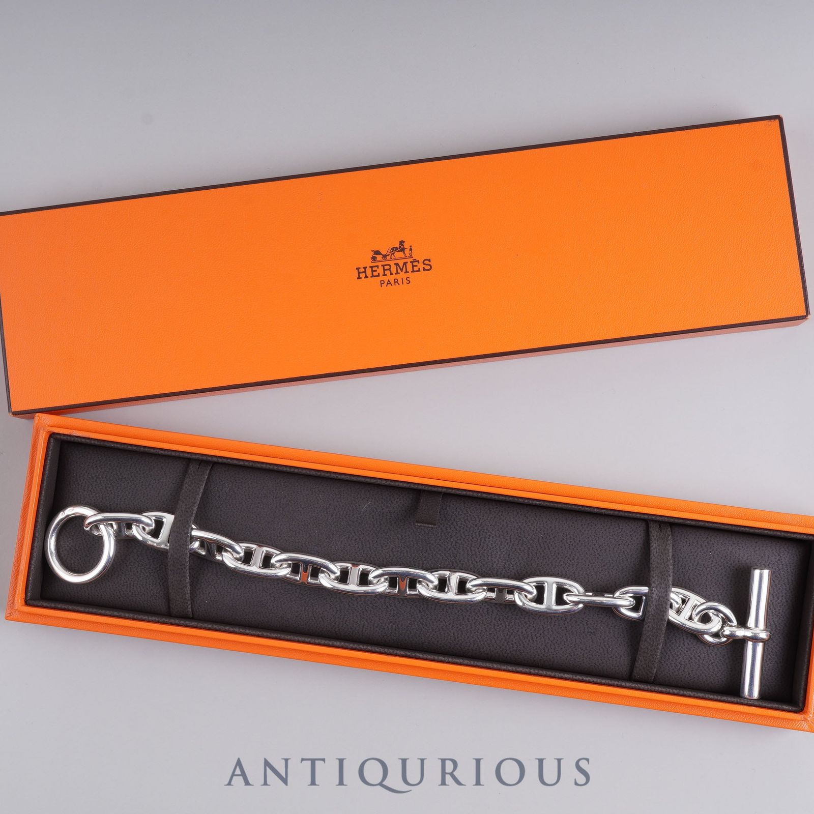 エルメス ブレスレット シェーヌダンクル GM 13コマ SV925 箱