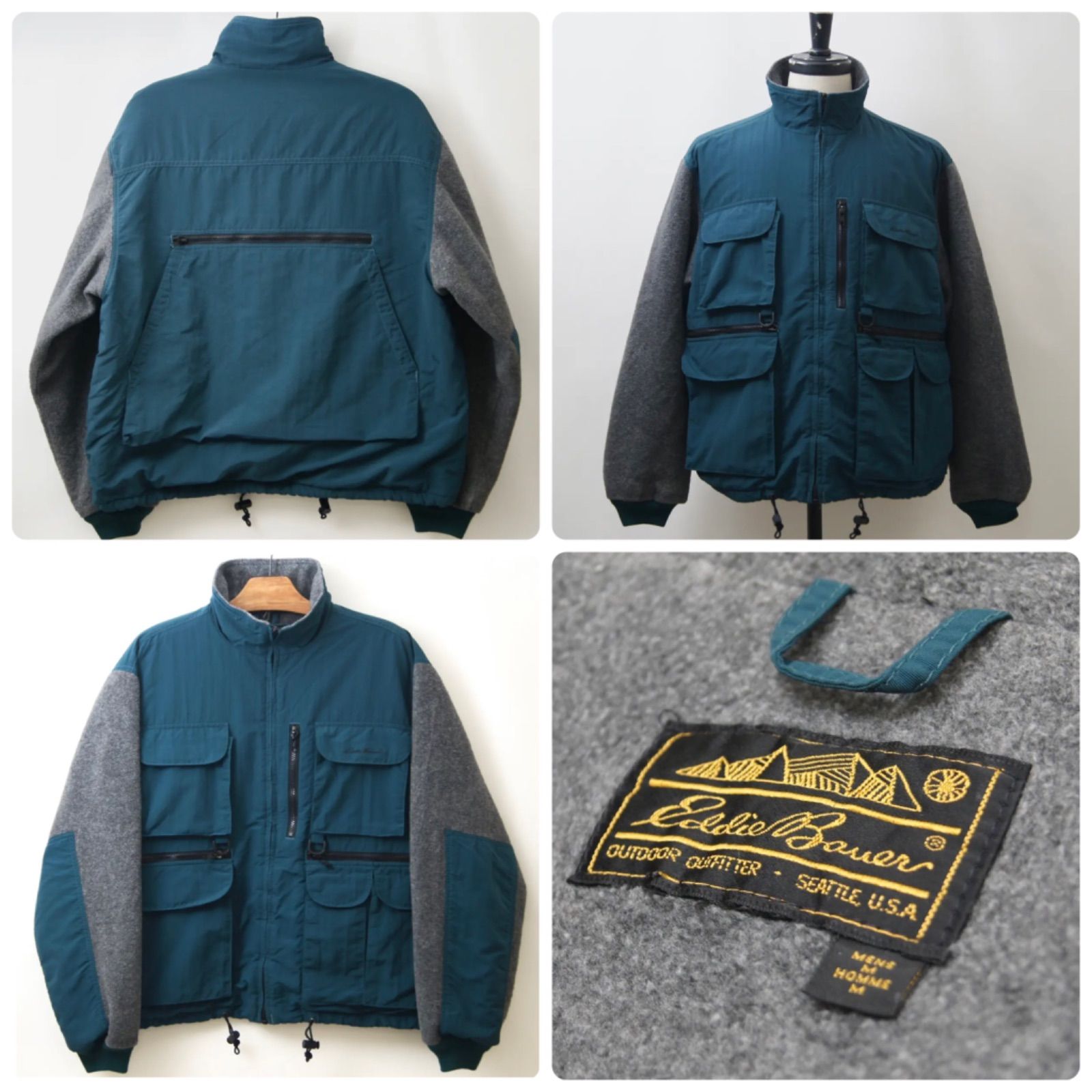 90's EddieBauer FLEECE HUNTING JACKET / 古着 エディバウアー