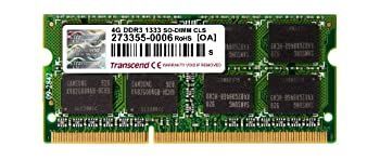 中古】Transcend ノートPC用メモリ PC3-10600 DDR3 1333 4GB 1.5V