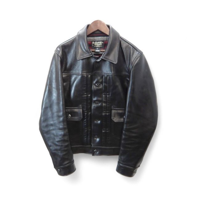 SCHOTT HORSEHIDE MECHANIC S JKT BLACK サイズM P620H ショット ホースハイド レザー メカニック ジャケット 大名店