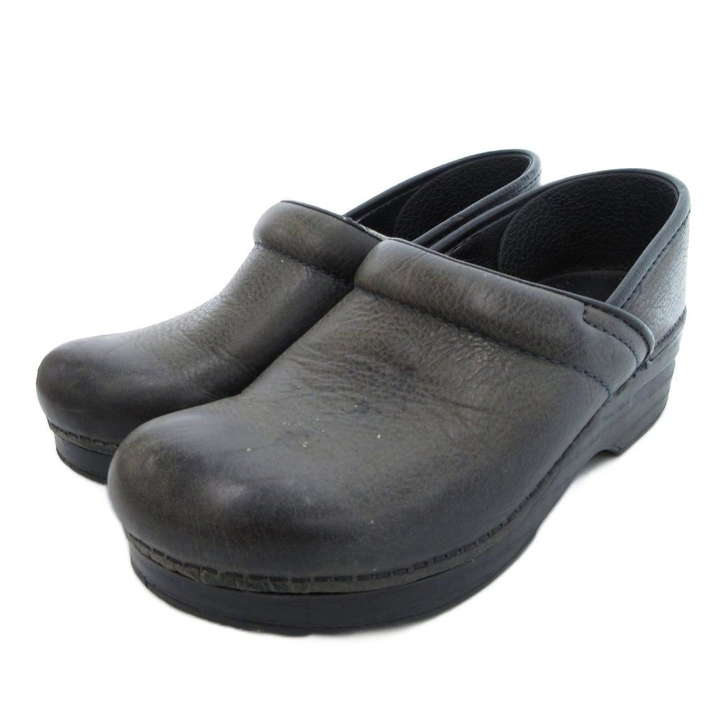 dansko ダンスコ ブラック サボ 38 クロッグサンダル ダンスコ DANSKO Professional サボサンダル クロッグ 本革