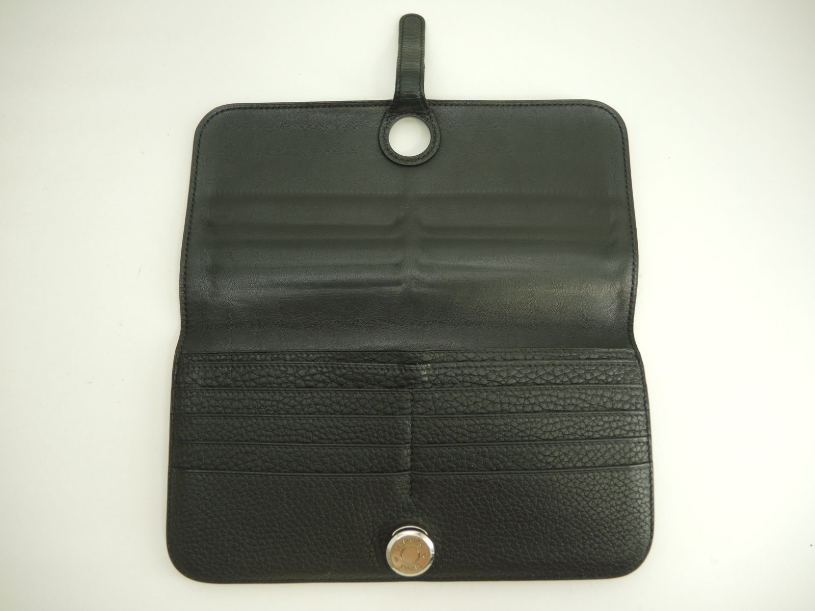 楽天市場】【良品】エルメス ドゴンロング 二つ折り財布 ブラック