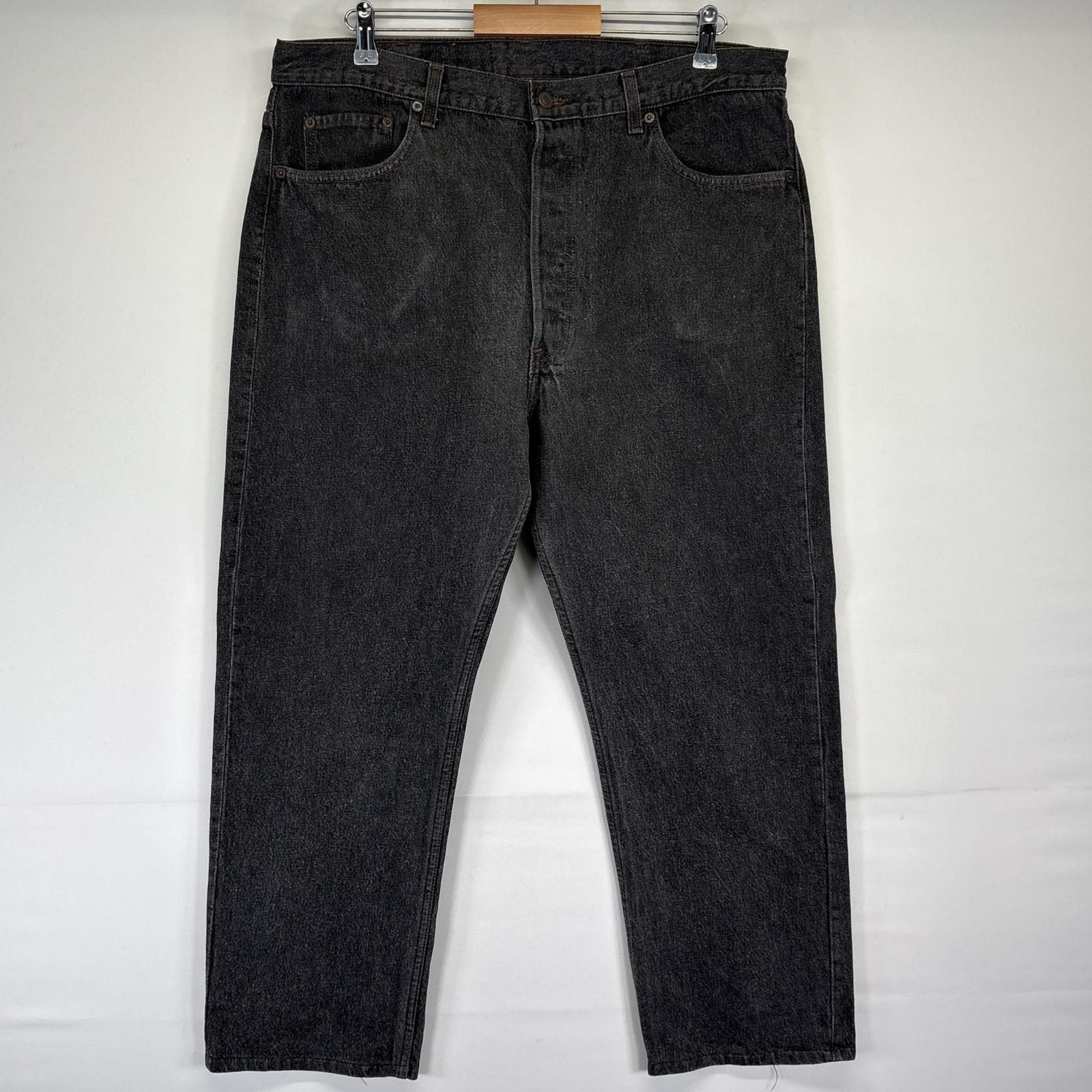 古着 90 s|90年代 リーバイス Levi s デニムパンツ 501 ストレート ボタンフライ ジーンズ ジーパン 大きいサイズ w40 L30 ブラック メンズ