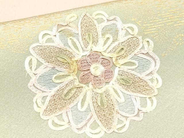 平和屋着物○中国三大刺繍 汕頭刺繍 スワトウ刺繍 総刺繍 長襦袢 袷