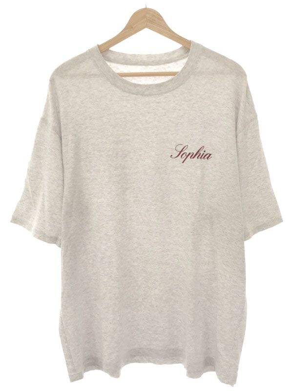 Ennoy Sophia Tシャツ グレー×バーガンディ Mサイズ - Tシャツ/カットソー(半袖/袖なし)
