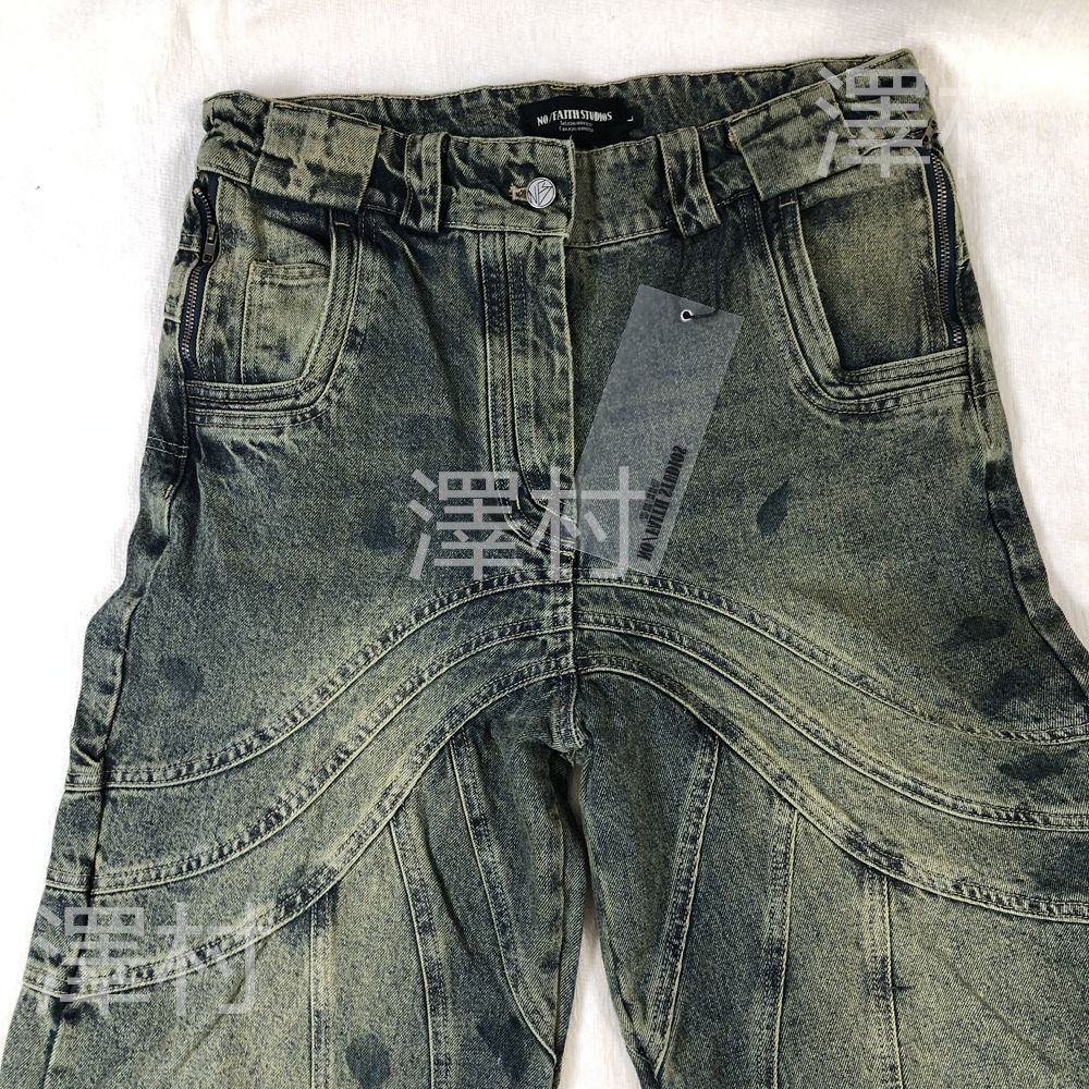 人気新品 no faith studios ノーフェイスストゥディオス フレアデニム  