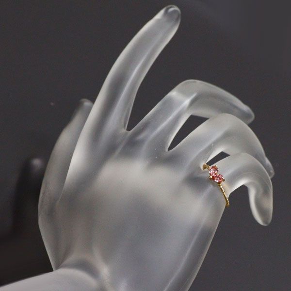 ピンクトルマリン1.24ct K18YG リング11号 K18YG ピンクトルマリン リング 0.24ct ピンキー - メルカリ