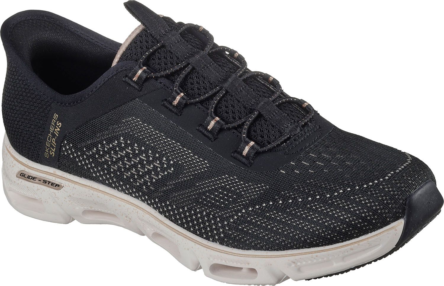 スケッチャーズ SKECHERS GLIDE-STEP GRATIFY-PACE 104610 BKGD ブラックゴールド