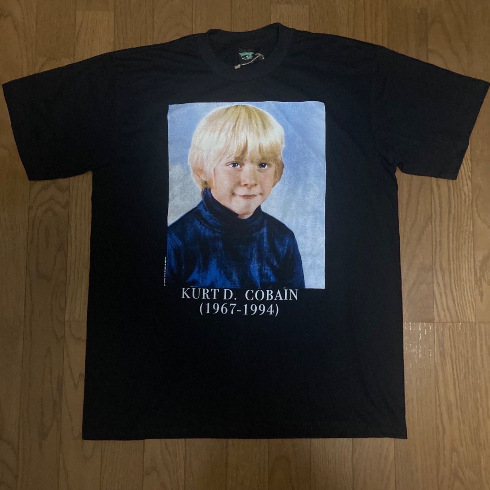 Kurt Cobain カートコバーン 追悼Tシャツ 幼少期 NIRVANA