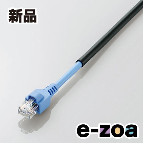 ELECOM  エレコム 屋外対応CAT5eLANケーブル10m LD-VAPFR/BK10 (2327979)