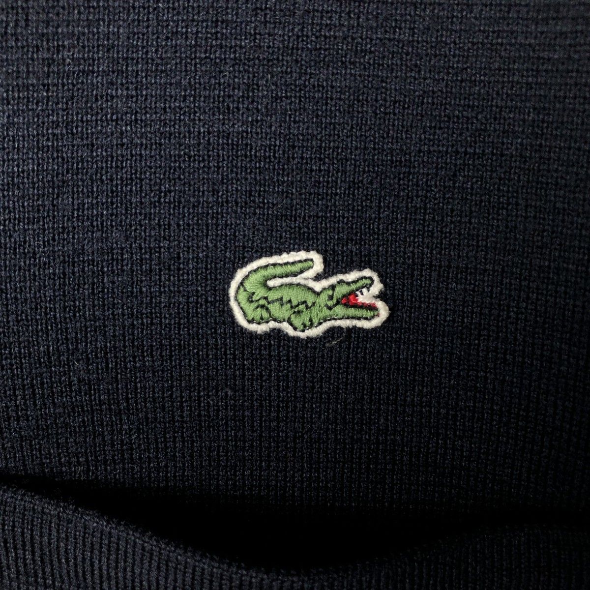 古着 ビッグサイズ ラコステ LACOSTE 襟付き ニットカーディガン 60 メンズXXXXL相当|eaa 583425