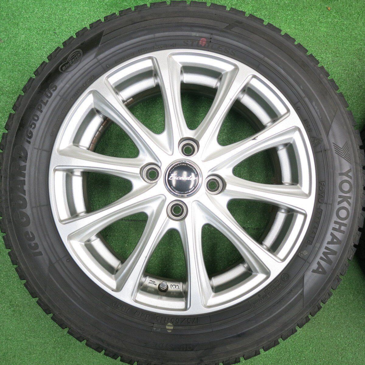 ヨコハマ★ｉＧ50　ＰＬＵＳ★１７５／５５Ｒ１５★スタッドレス＆ホイール４本セット YOKOHAMA iceGUARD 5PLUS IG50 175⁄55R15 77Q | タイヤの通販 販売と