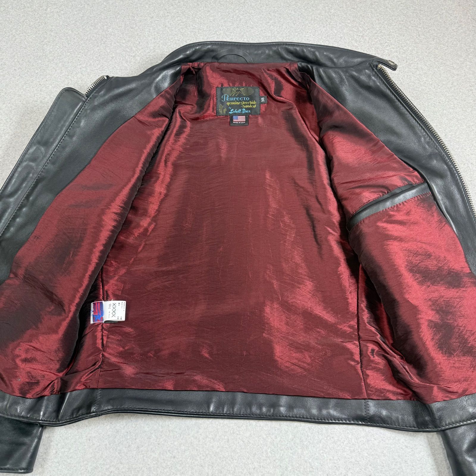 Schott 7165 ショット シングル ライダースジャケット サボテンタグ