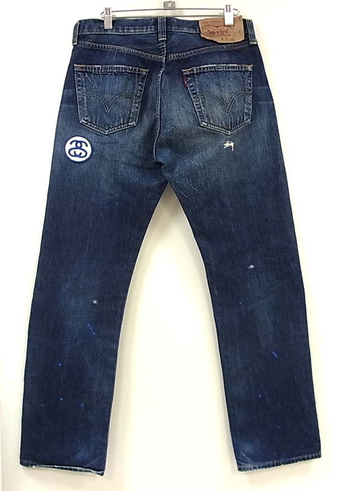 レアモデル　Levi's 501 Stussy コラボ デニムパンツ Stüssy & Levi's® Embossed 501® Jeans - Medium Wash | Levi's® US