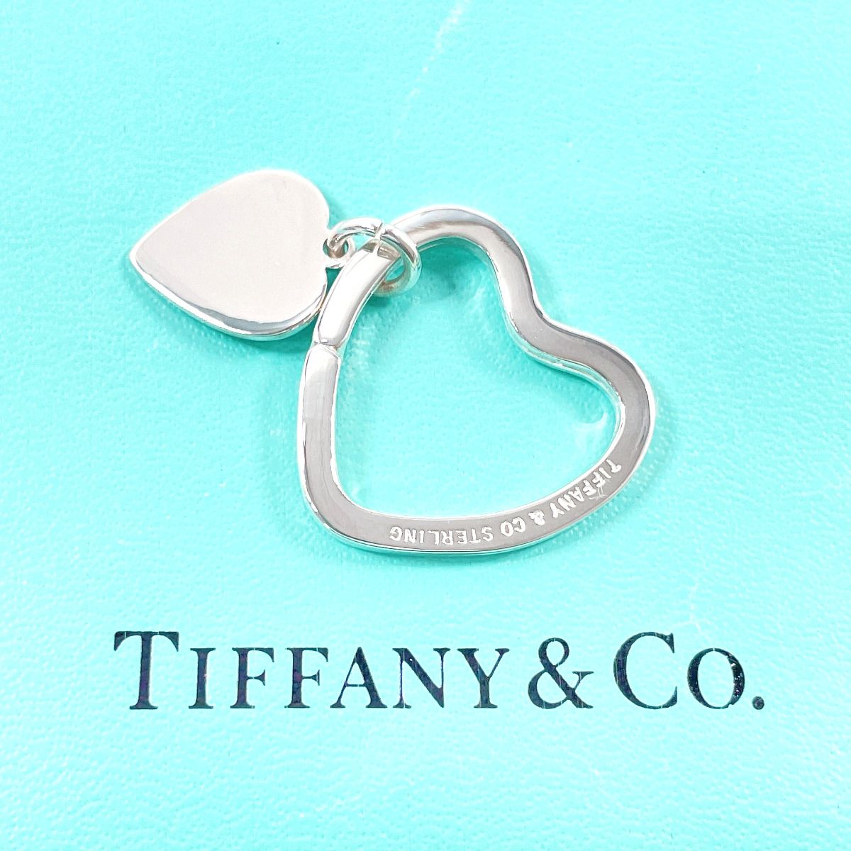TIFFANY & Co. ティファニー ハート タグ キーリング -925 SILVER 