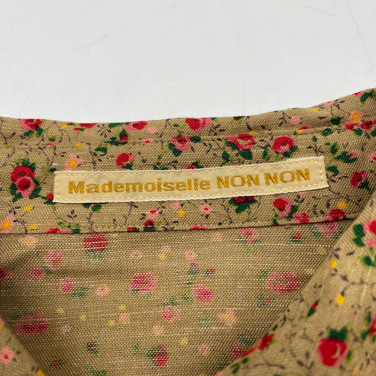 Mademoiselle NON NON マドモアゼルノンノン 花柄長袖シャツ ブラウス 