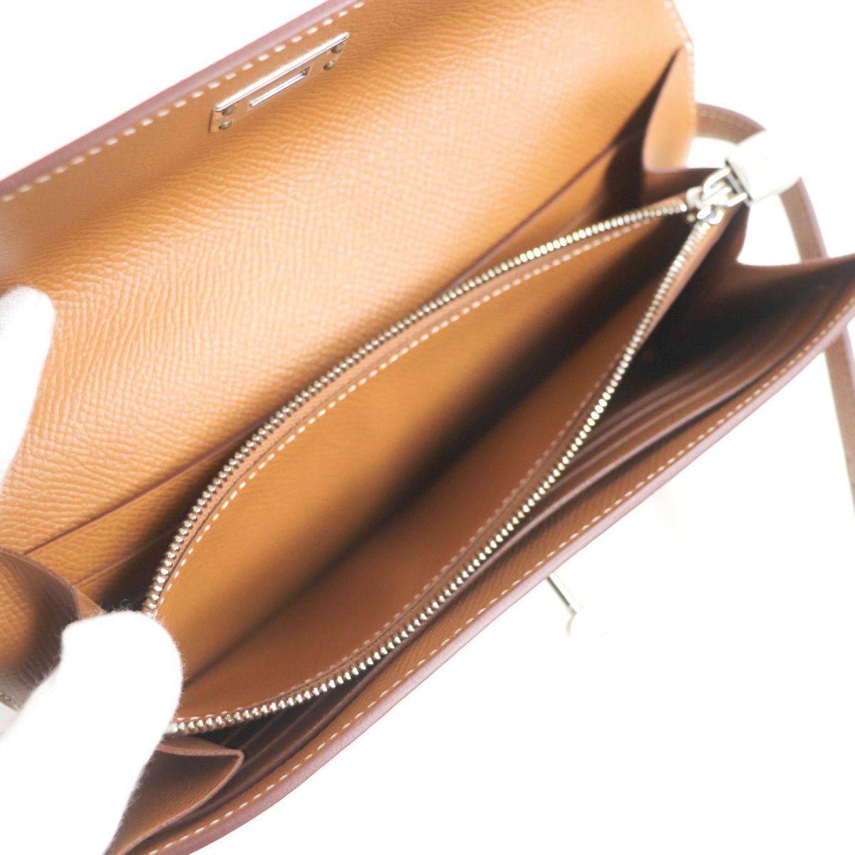未使用品▽HERMES エルメス ケリーウォレット ヴォーエプソン レザー
