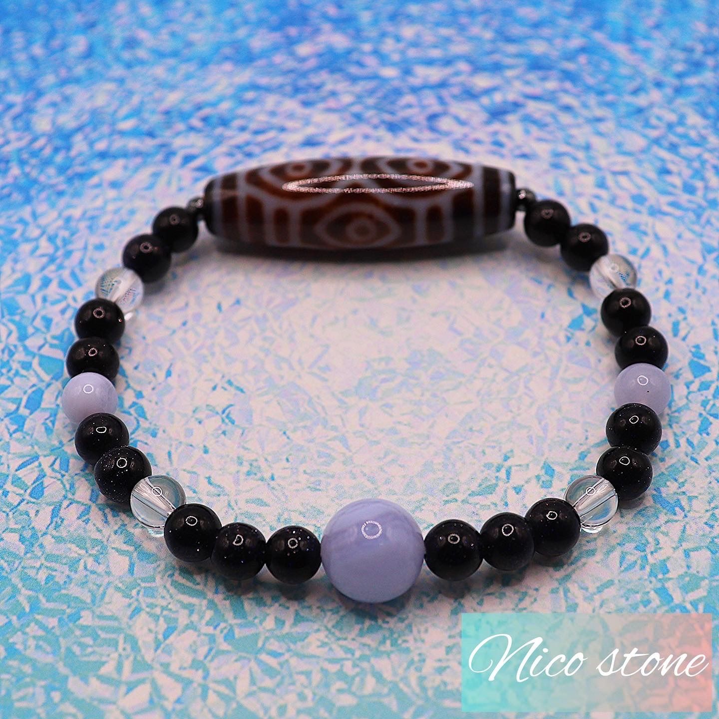 グリーンターラ　龍眼天珠 グリーンターラ龍眼天珠 チベット至純💎龍眼天珠ブレスレット💎苦難を排除