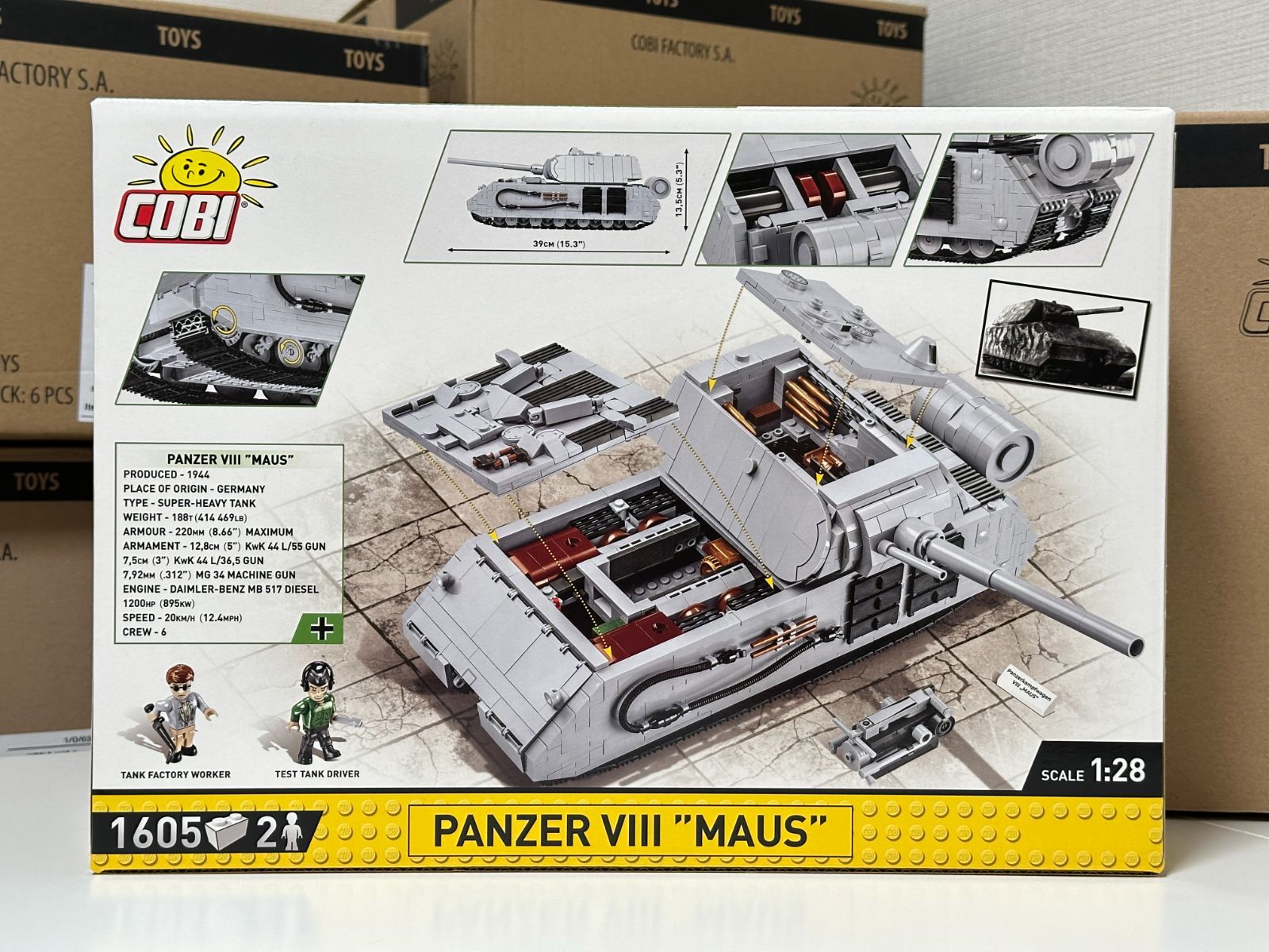 コビー COBI 2559 Panzer VIII MAUS 1/28 超重戦車 レゴに対応 コビー COBI 2559 Panzer VIII MAUS 1/28 超重戦車 レゴに対応
