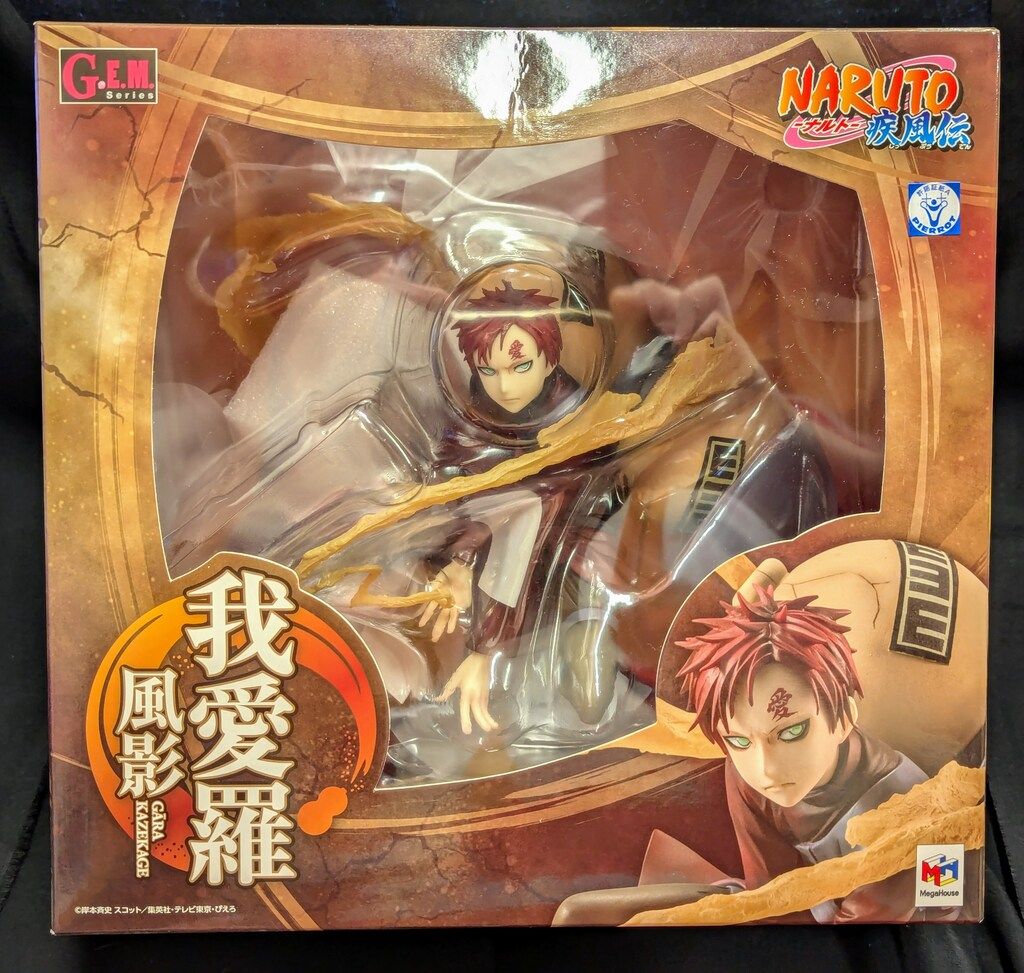 NARUTO 疾風伝 G.E.M. メガハウス 我愛羅 フィギュア 開封済み NARUTO