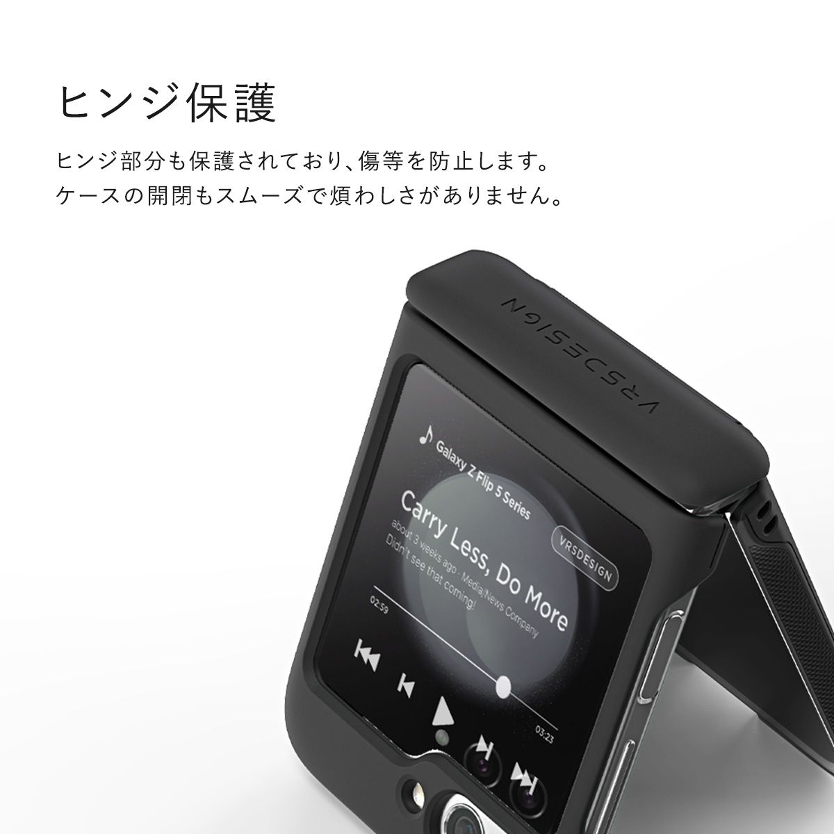 Galaxy Z Flip5 ケース カード 収納 付き 耐衝撃 スマホケース Samsung GalaxyZ サムスン ギャラクシー Z Flip5 SC-54D SCG23 対応 VRS Terra Guard Modern