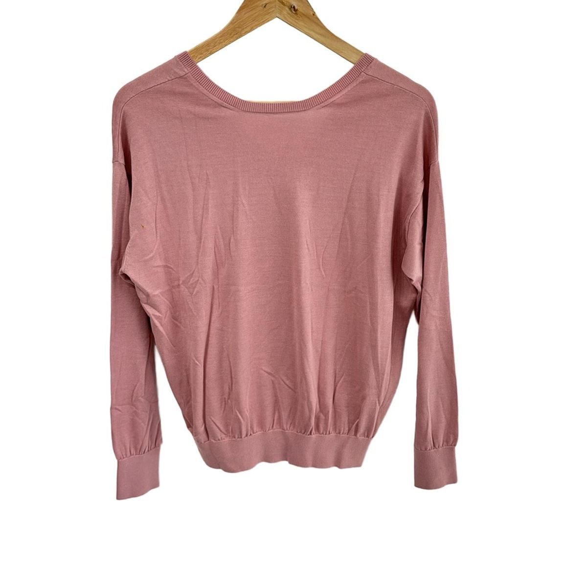 SLOANE スローン 長袖セーター サイズ2 M レディース - ピンク Vネック